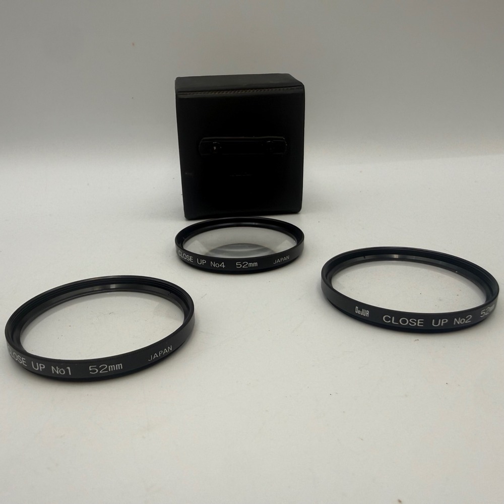 DeJUR 52mm Close Up Lens Filter Set No 1 2 4 Japan Macro Photography with Case